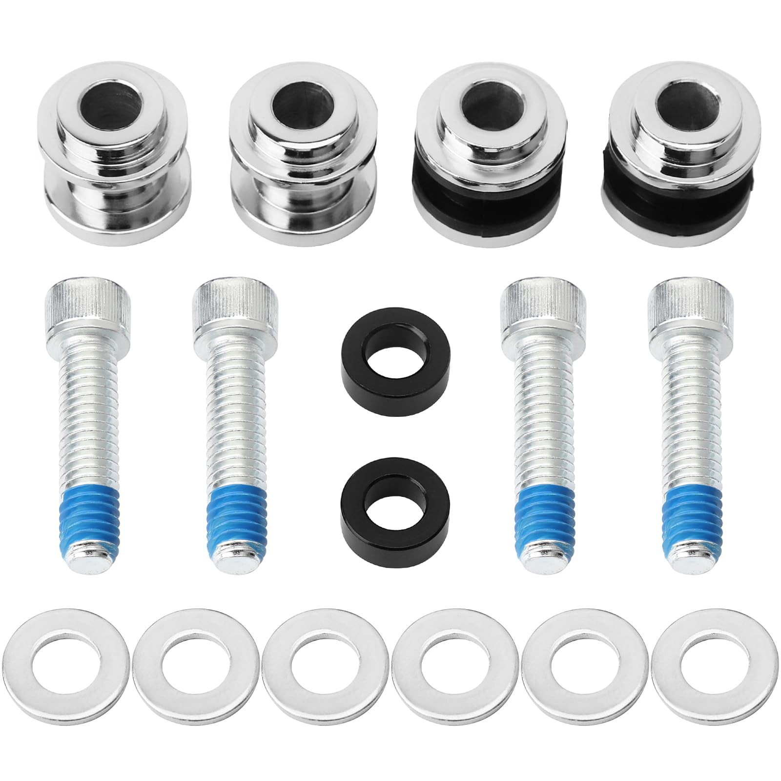 パーツ M8 FLFB FLSL FXBB FXST FXBR FXLRS FXLRST Amazon.com: kekykm Chorme Holdfast Sissy Bar Docking Hardware Kit